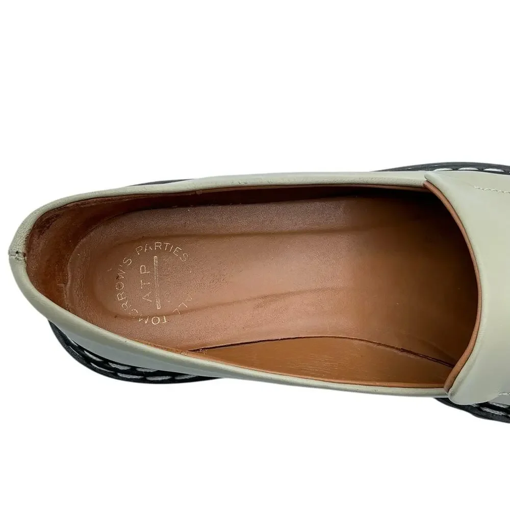 ATP Atelier Manduria Platform Loafers‎ Lug Sole Leather Sage Size EU 37 US 7
